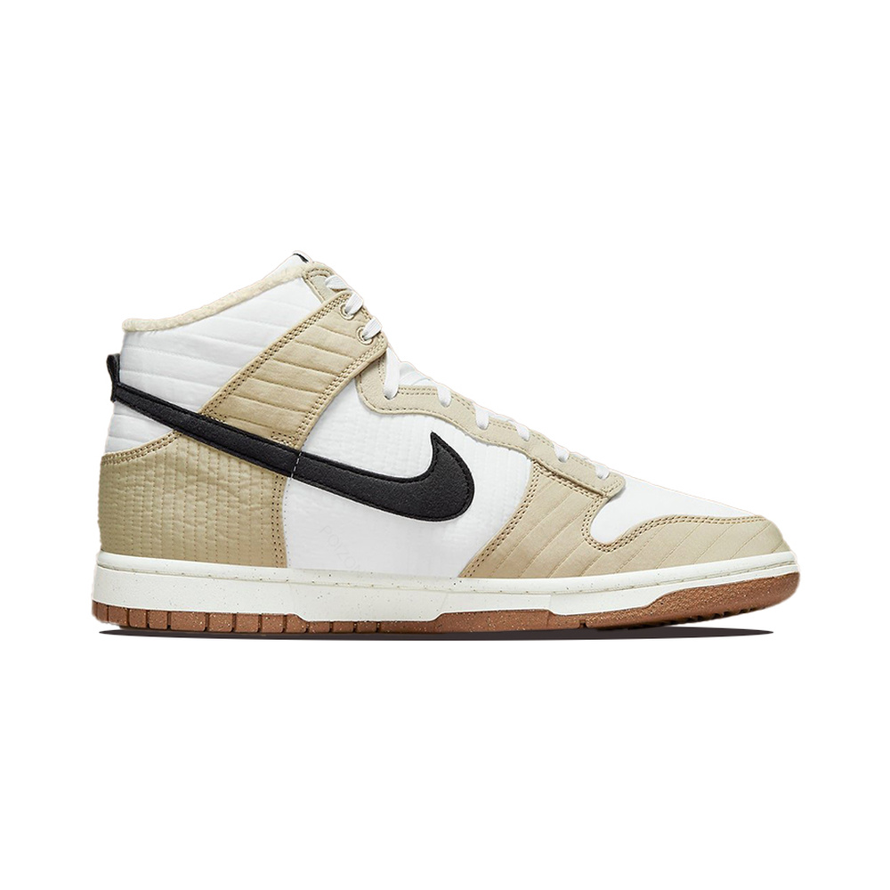 Nike Dunk High 'White / Photon Dust / Metallic Silver / Black' Мужские