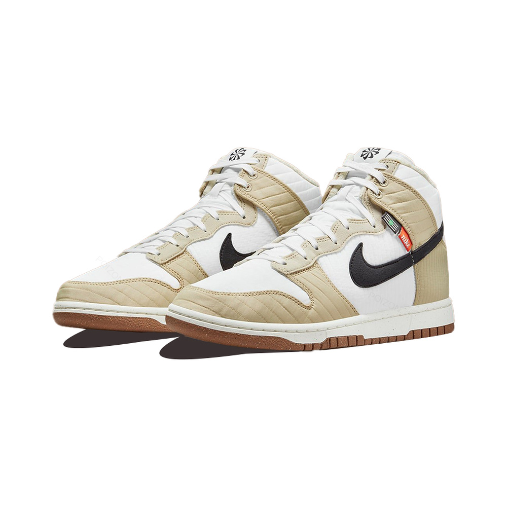 Nike Dunk High 'White / Photon Dust / Metallic Silver / Black' Мужские