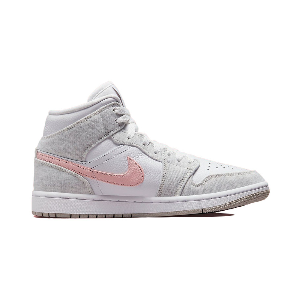 Air Jordan 1 Mid 'Black / Metallic Dark Grey / Black' Женские