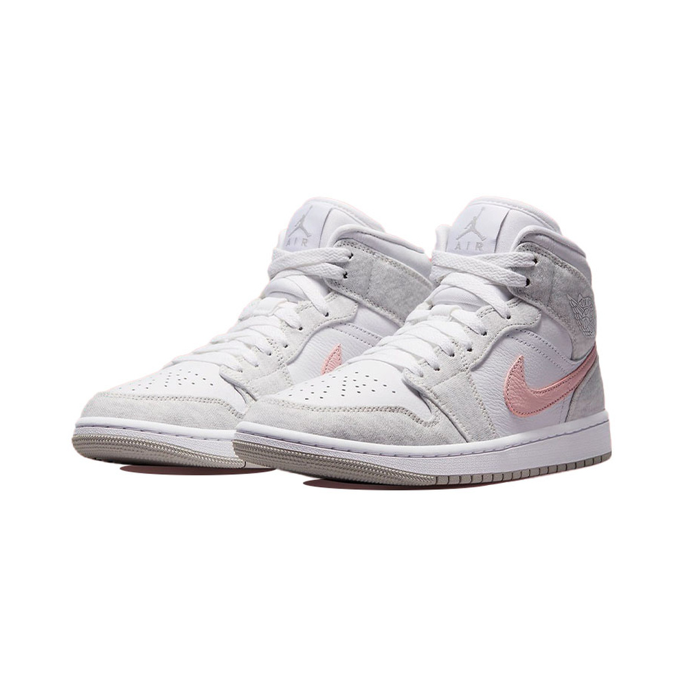 Air Jordan 1 Mid 'Black / Metallic Dark Grey / Black' Женские