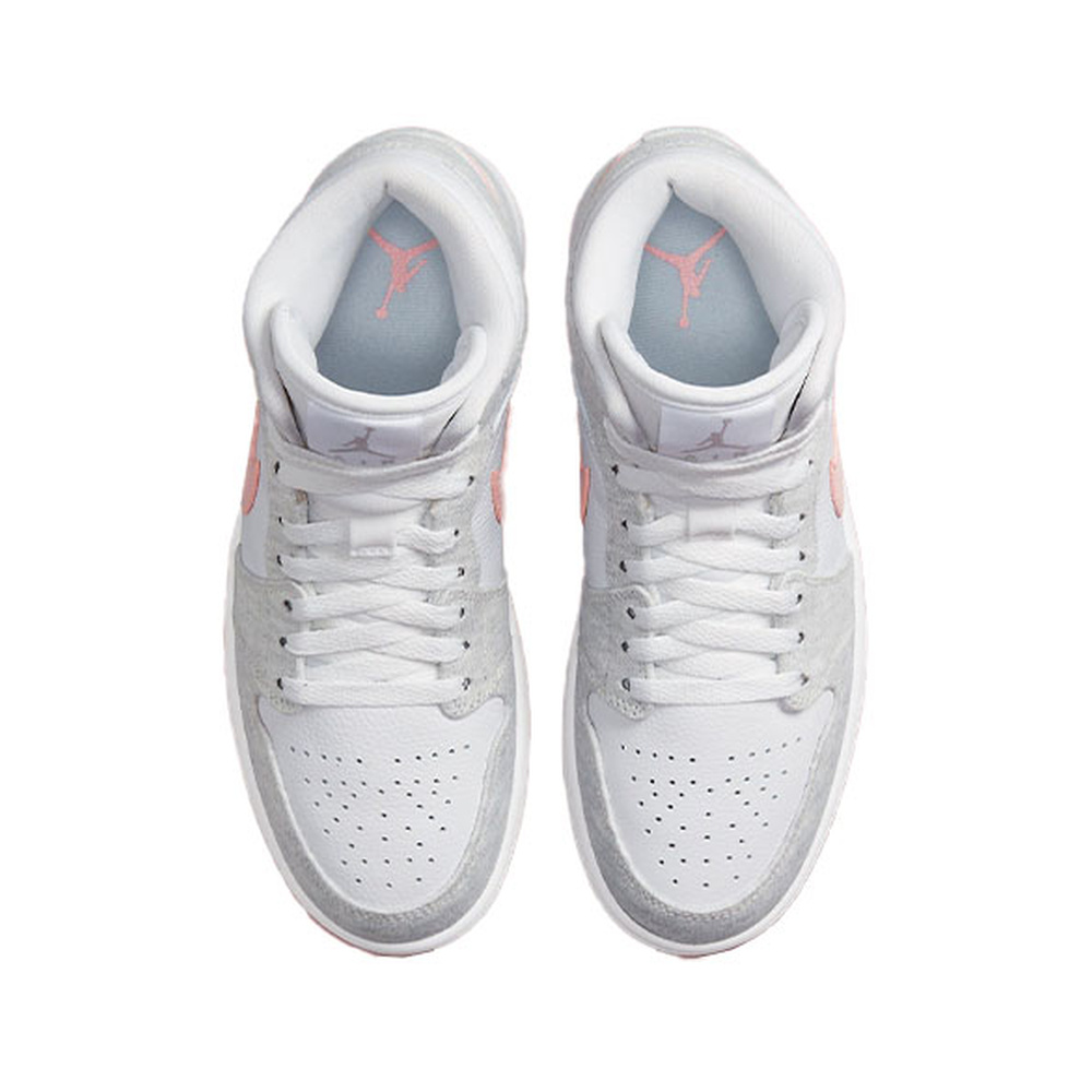 Air Jordan 1 Mid 'Black / Metallic Dark Grey / Black' Женские