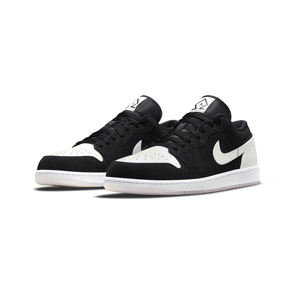 Air Jordan 1 Low 'White / Photon Dust / Metallic Silver / Black' Мужские