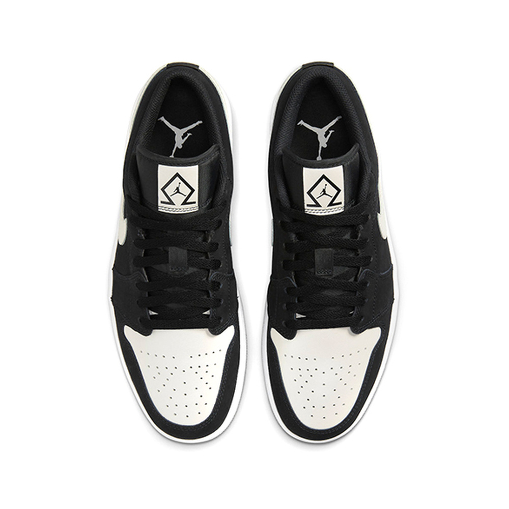 Air Jordan 1 Low 'White / Photon Dust / Metallic Silver / Black' Мужские