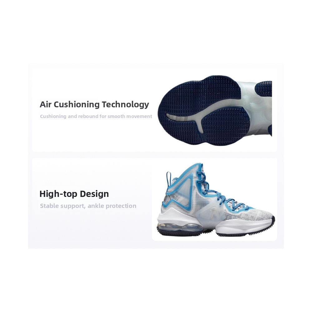 Nike Lebron 19 'White / Metallic Silver' Унисекс