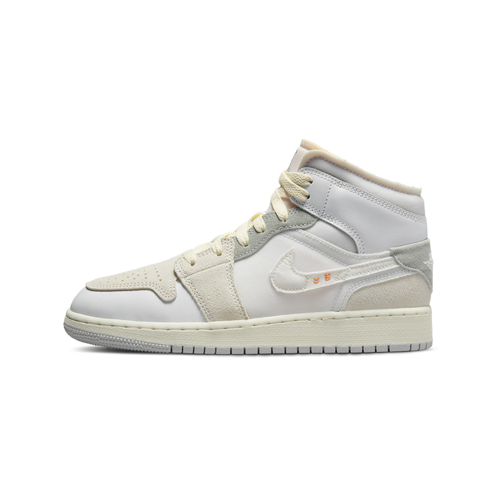 Air Jordan 1 Mid 'Black / Anthracite / Wolf Grey / White' Унисекс