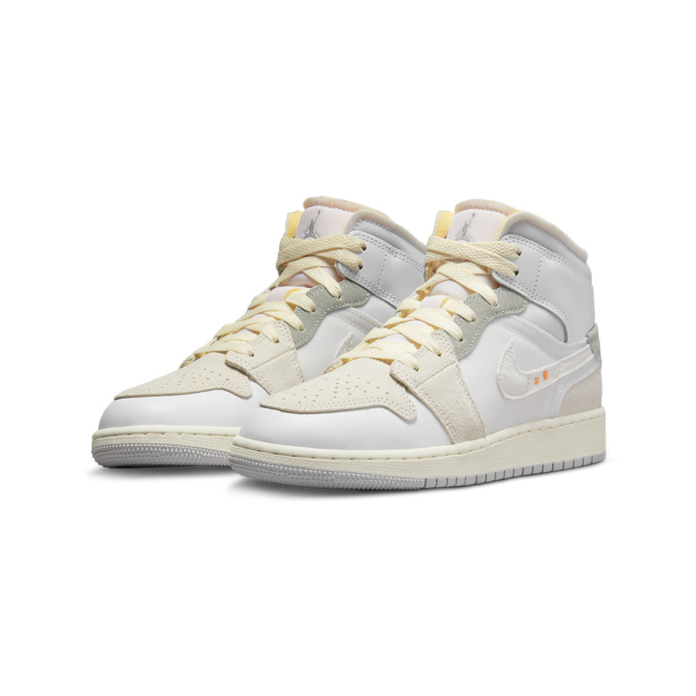 Air Jordan 1 Mid 'Black / Anthracite / Wolf Grey / White' Унисекс
