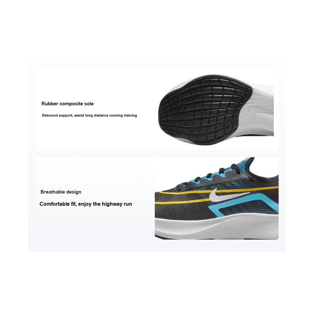 Nike Zoom Fly 4 'Black / Chlorine Blue / Vivid Sulfur / White' Мужские