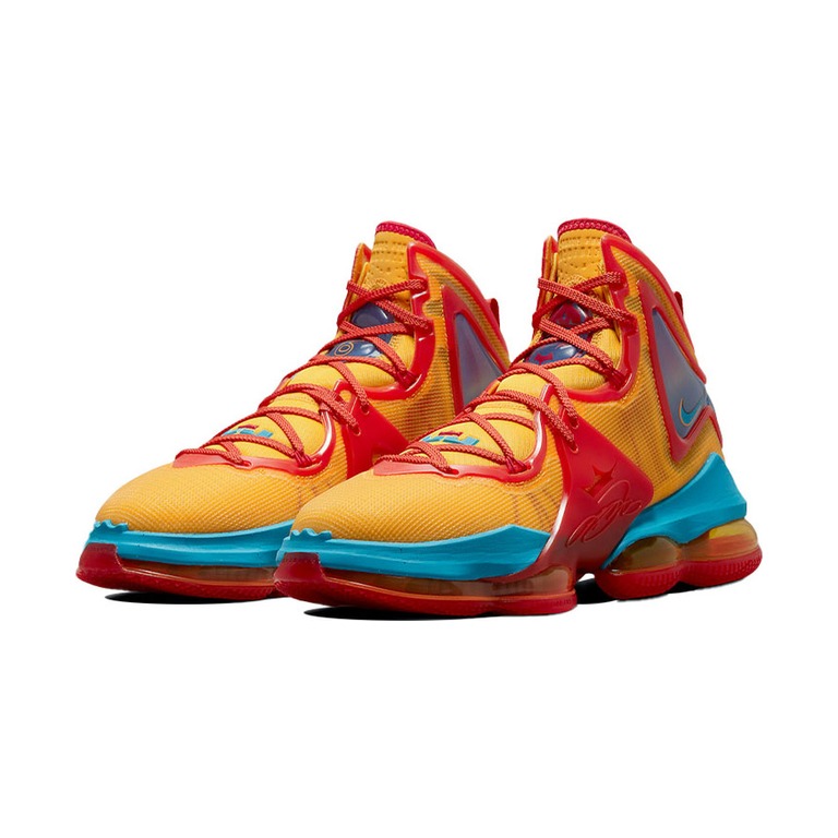 Nike Lebron 19 'Obsidian / Lime Blast / Polar / Pink Foam' Мужские