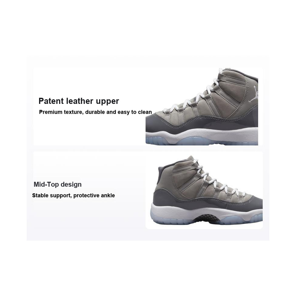 Air Jordan 11 'Anthracite / Black / Wolf Grey / University Red' Унисекс