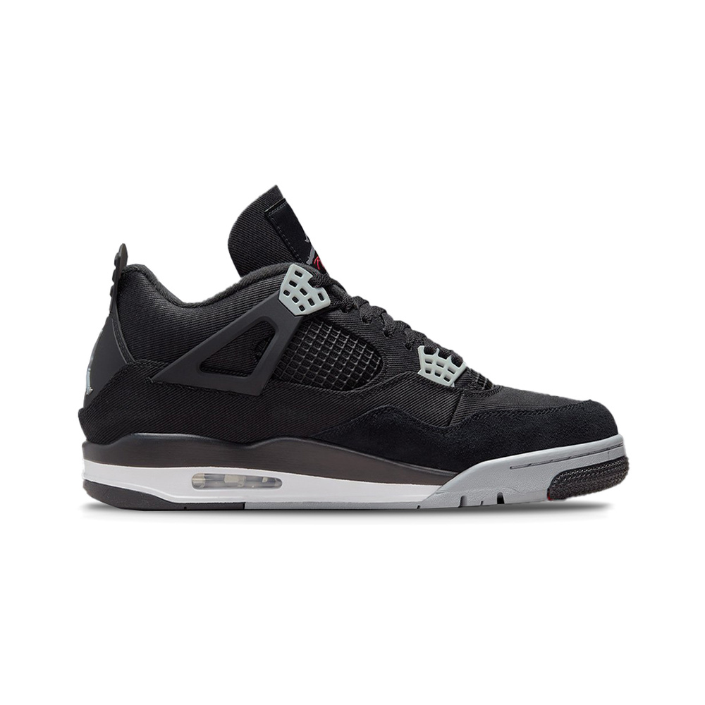 Air Jordan 4 'White / Black / Bleached Lilac / Metallic Silver' Мужские