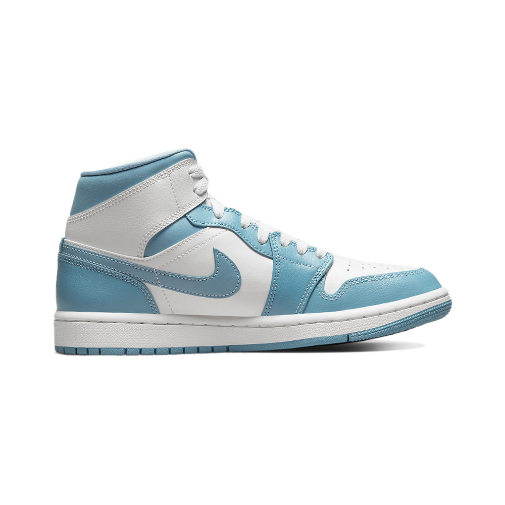 Air Jordan 1 Mid 'Black / White / University Red' Женские