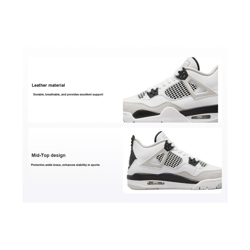 Air Jordan 4 'White / Pure Platinum' Унисекс