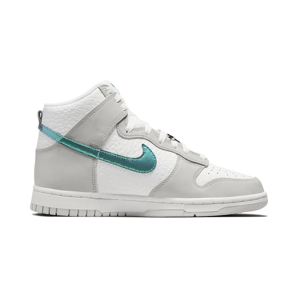 Nike Dunk High 'White / Metallic Silver' Женские
