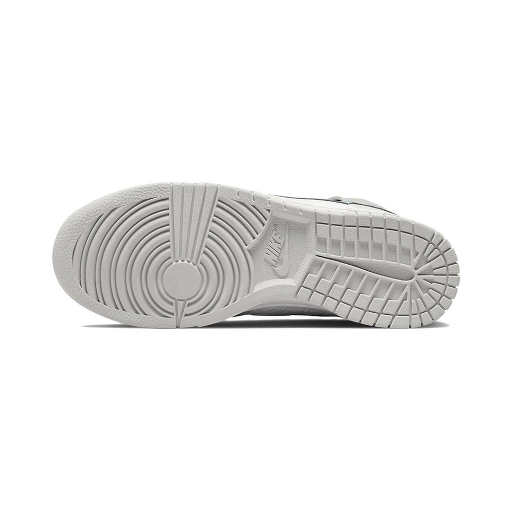 Nike Dunk High 'White / Metallic Silver' Женские