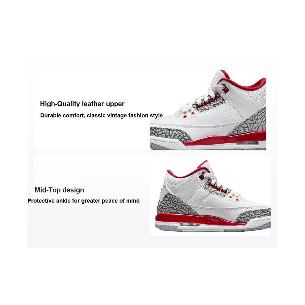 Air Jordan 3 'Summit White / Black / Pure Platinum' Унисекс