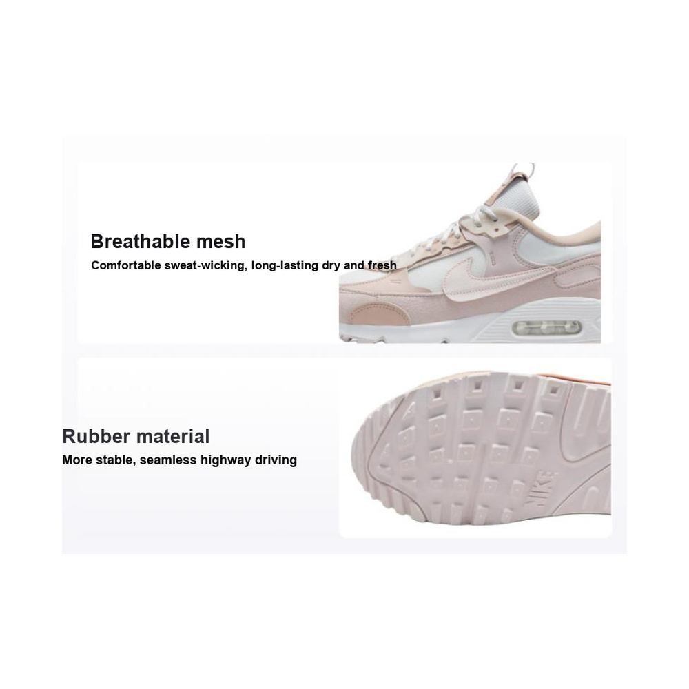 Nike Air Max 90 'White / Summit White / Black' Женские