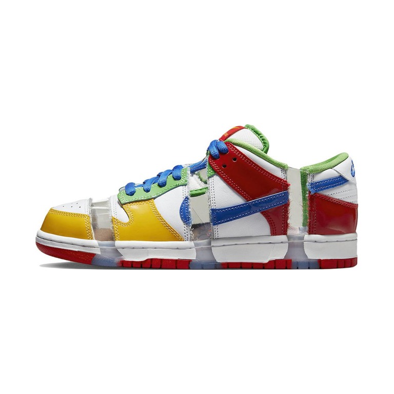 Nike Dunk 'White / Bright Crimson / Hyper Turquoise / Obsidian' Мужские