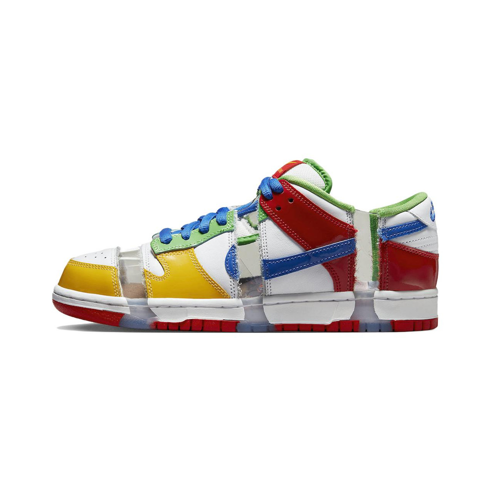 Nike Dunk 'White / Bright Crimson / Hyper Turquoise / Obsidian' Мужские