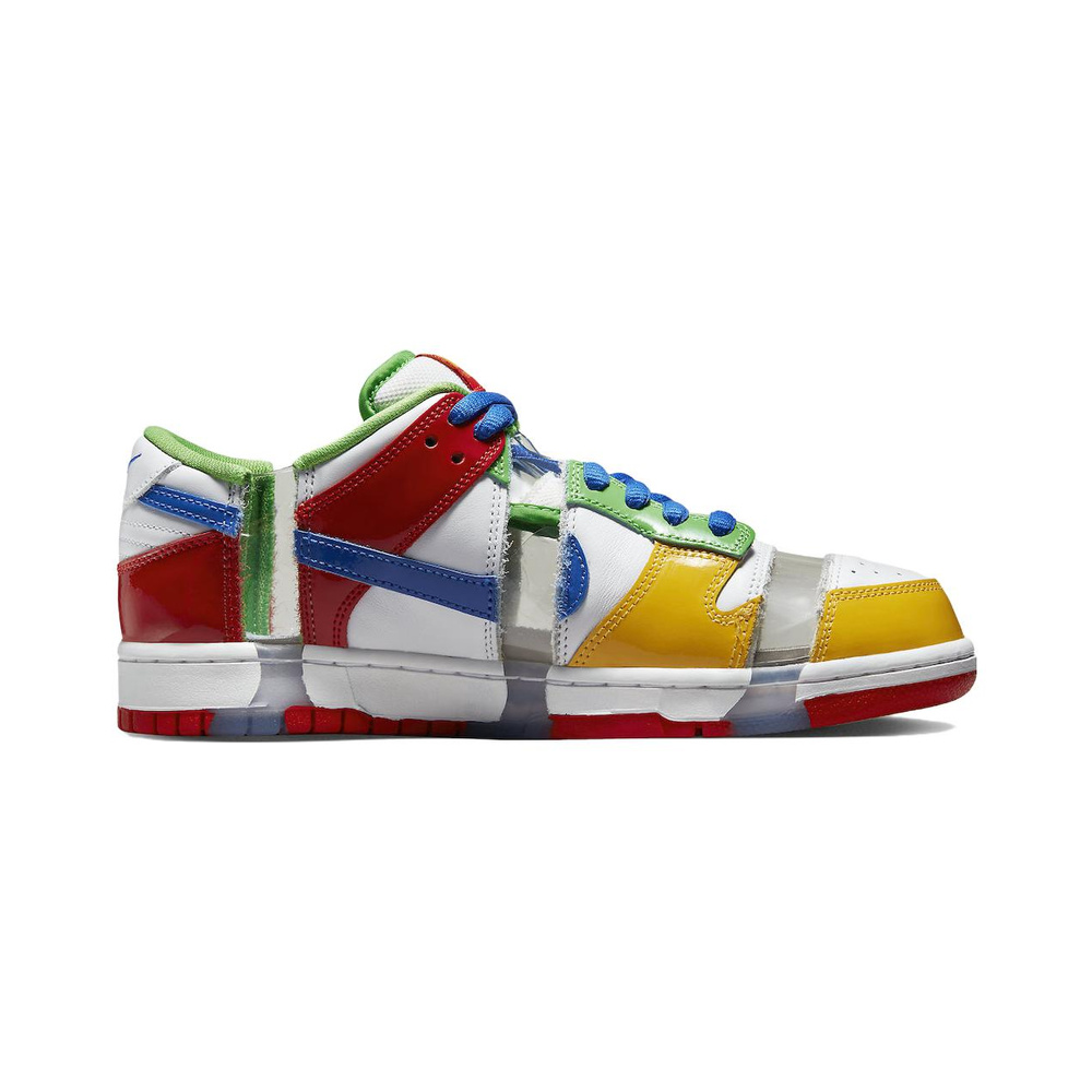 Nike Dunk 'White / Bright Crimson / Hyper Turquoise / Obsidian' Мужские