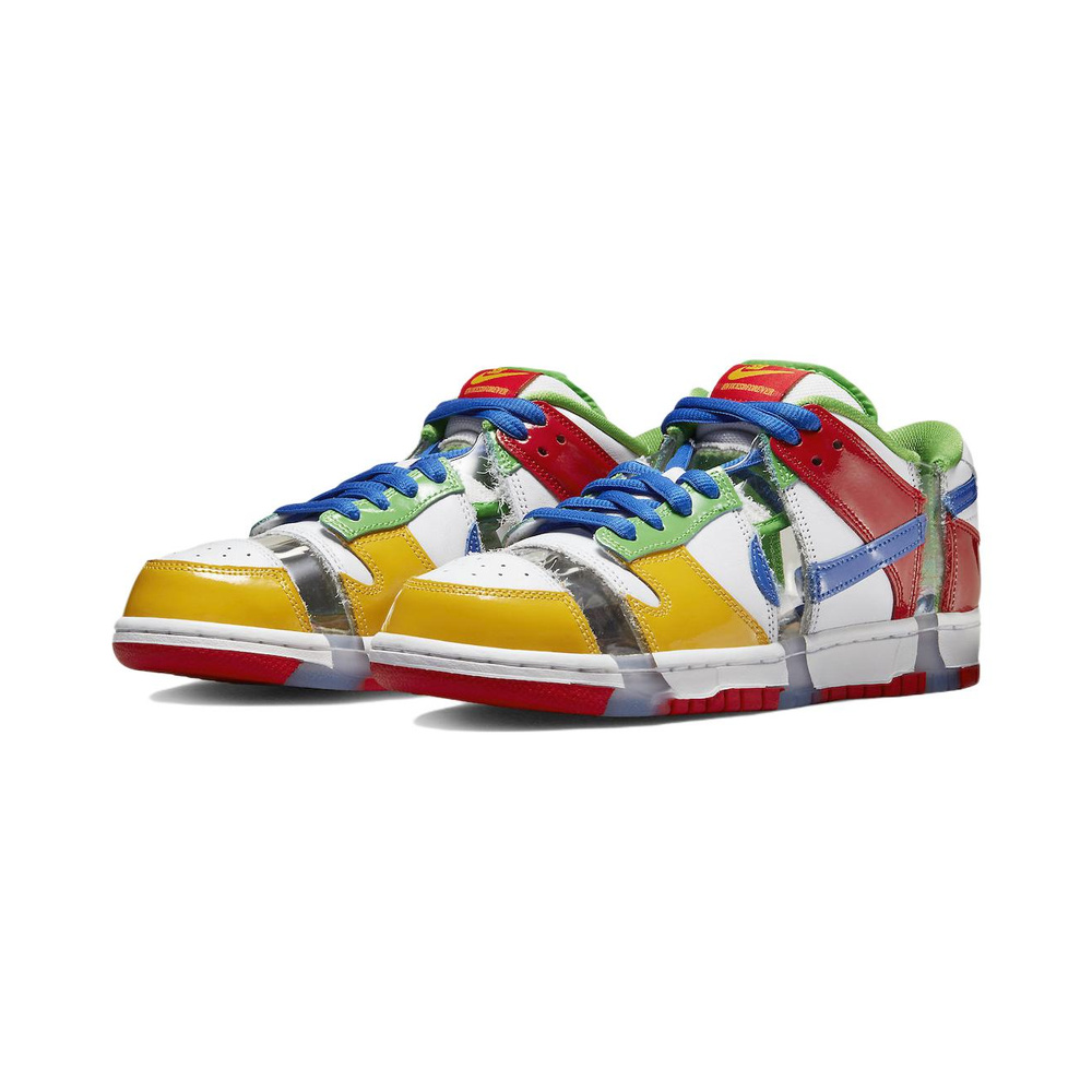 Nike Dunk 'White / Bright Crimson / Hyper Turquoise / Obsidian' Мужские