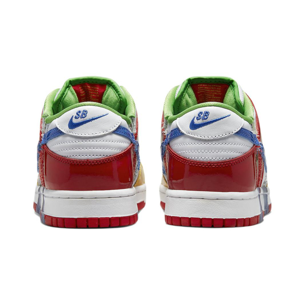 Nike Dunk 'White / Bright Crimson / Hyper Turquoise / Obsidian' Мужские