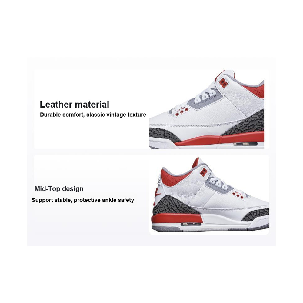 Air Jordan 3 'White / Black' Мужские