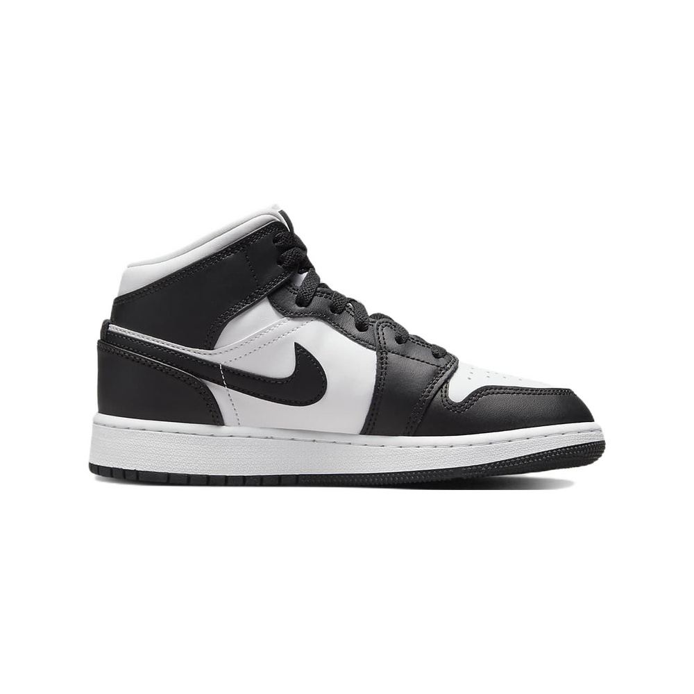 Air Jordan 1 Mid 'Black / Metallic Silver' Унисекс