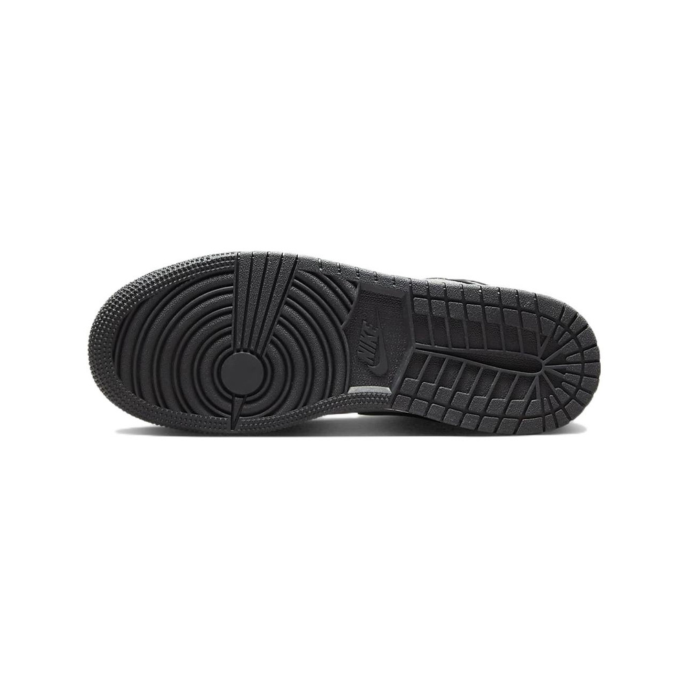 Air Jordan 1 Mid 'Black / Metallic Silver' Унисекс