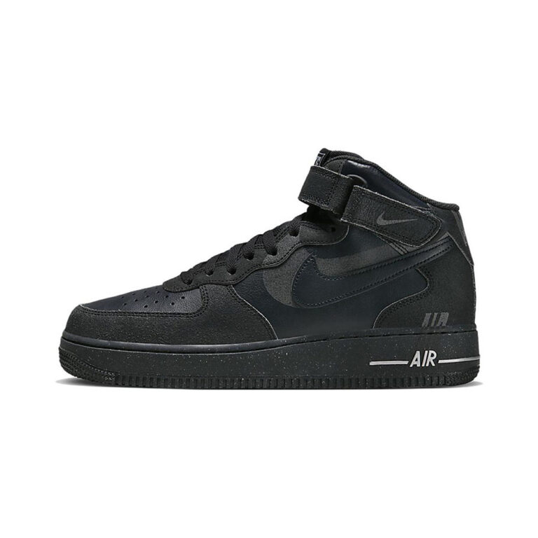 Nike Air Force 1 'Black / Dark Smoke Grey / Metallic Silver' Мужские