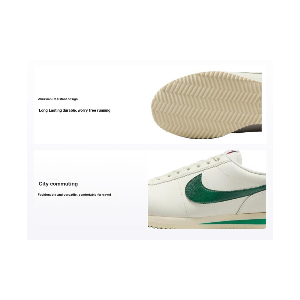Nike Cortez 'White / Infrared 23 / Light Smoke Grey / Black' Женские