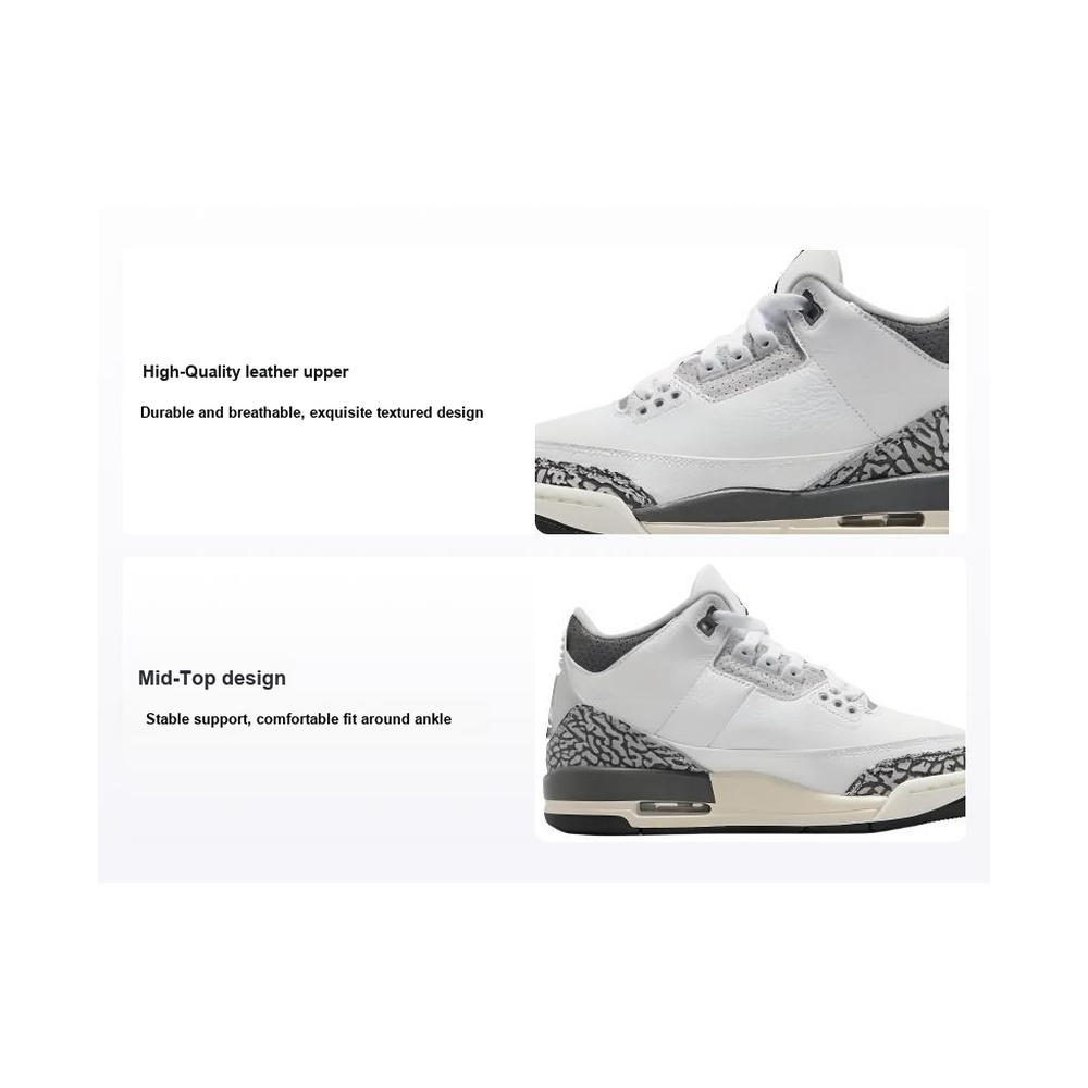 Air Jordan 3 'Black / Anthracite / Black' Унисекс