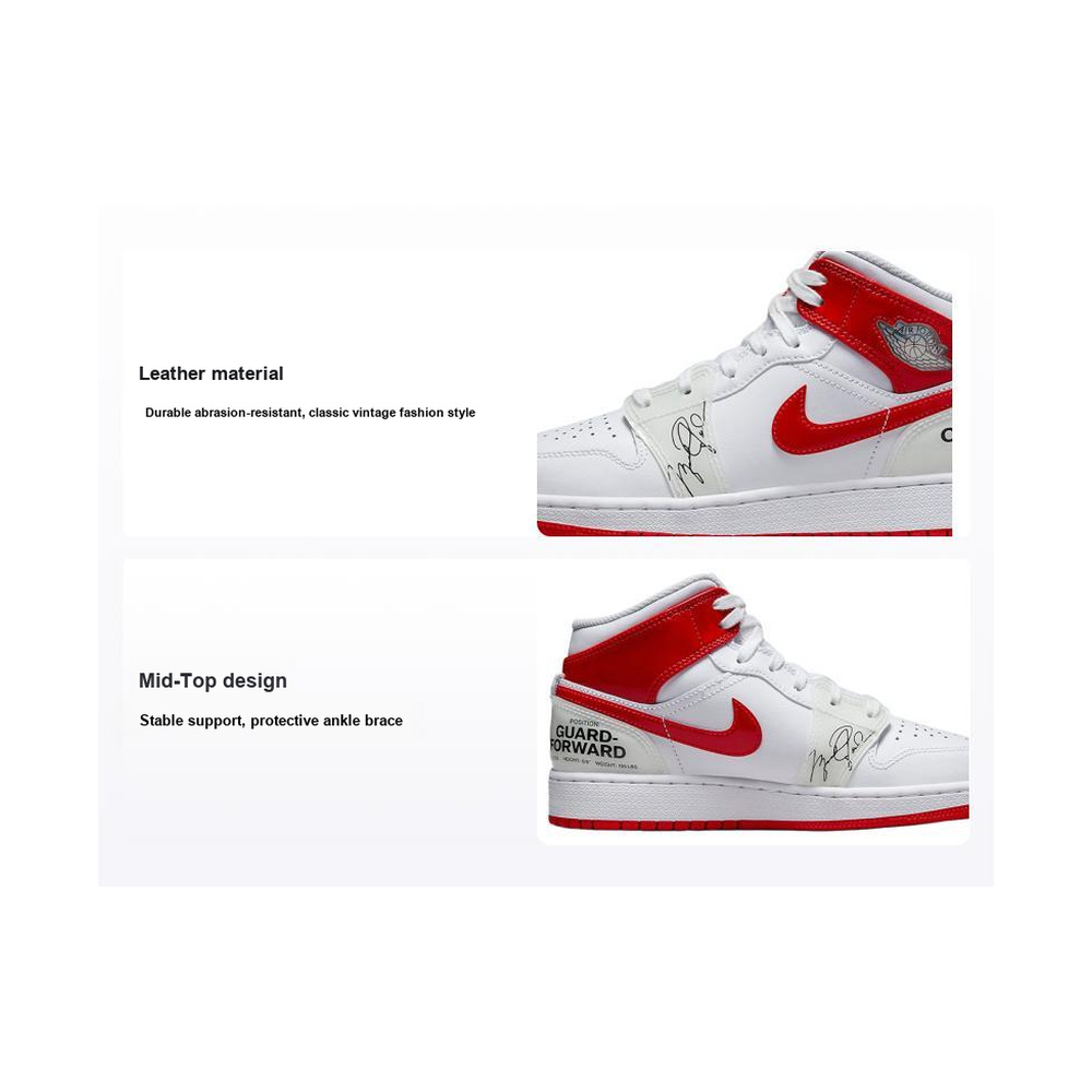 Air Jordan 1 Mid 'Sail / Fauna Brown / Phantom / Light Orewood Brown' Мужские