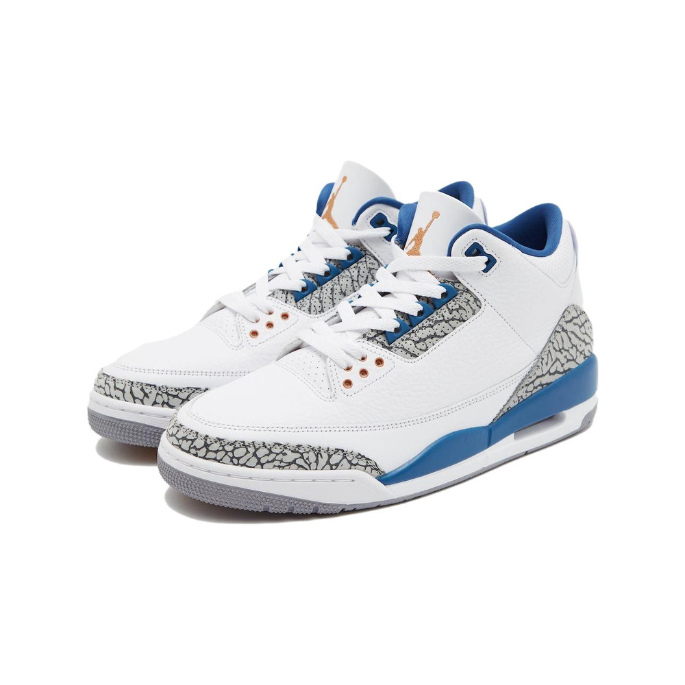 Air Jordan 3 'White / Ice Blue' Мужские
