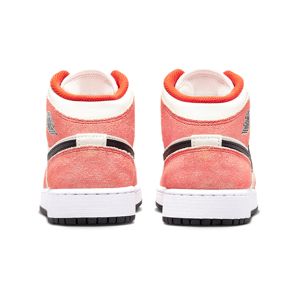 Air Jordan 1 Mid 'Peony / Black / Gum Light Brown / Sail' Унисекс