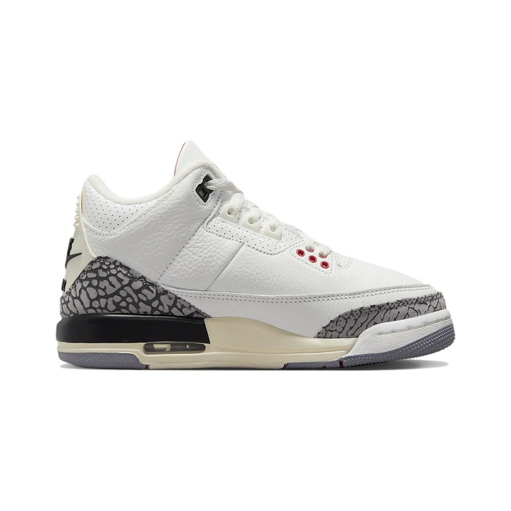 Air Jordan 3 'White / Sail / Phantom / Metallic Silver' Унисекс
