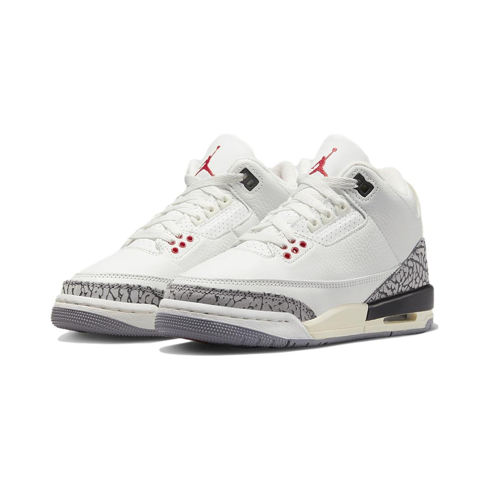 Air Jordan 3 'White / Sail / Phantom / Metallic Silver' Унисекс