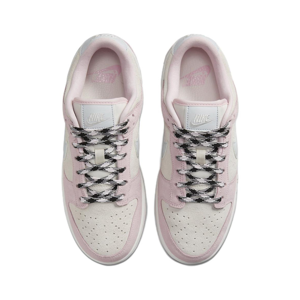Nike Dunk Low 'Metallic Silver / Sail / Black / Metallic Silver' Женские