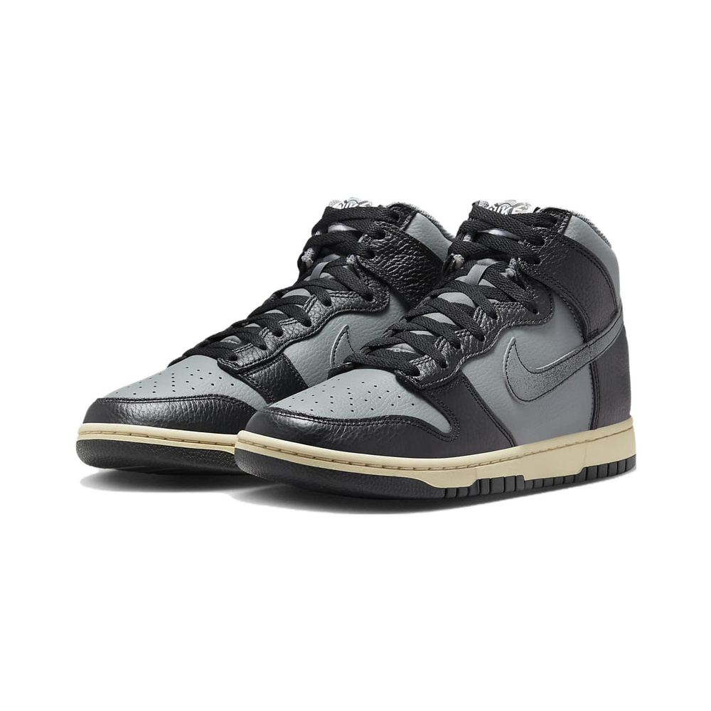 Nike Dunk High 'Black / Hyper Crimson / White / Chrome' Мужские