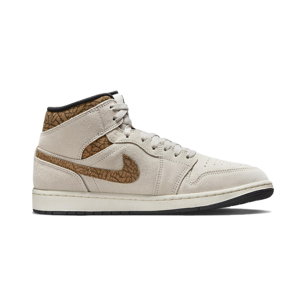 Air Jordan 1 Mid 'Neutral Olive / Sail / Neutral Olive' Мужские