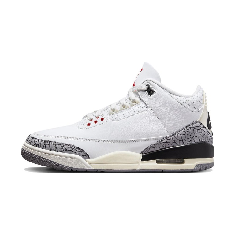 Air Jordan 3 'White / Photon Dust / Metallic Silver / Black' Мужские