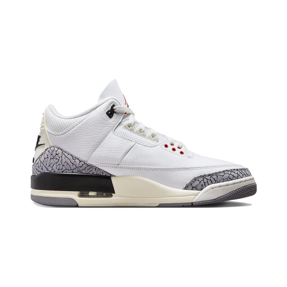Air Jordan 3 'White / Photon Dust / Metallic Silver / Black' Мужские