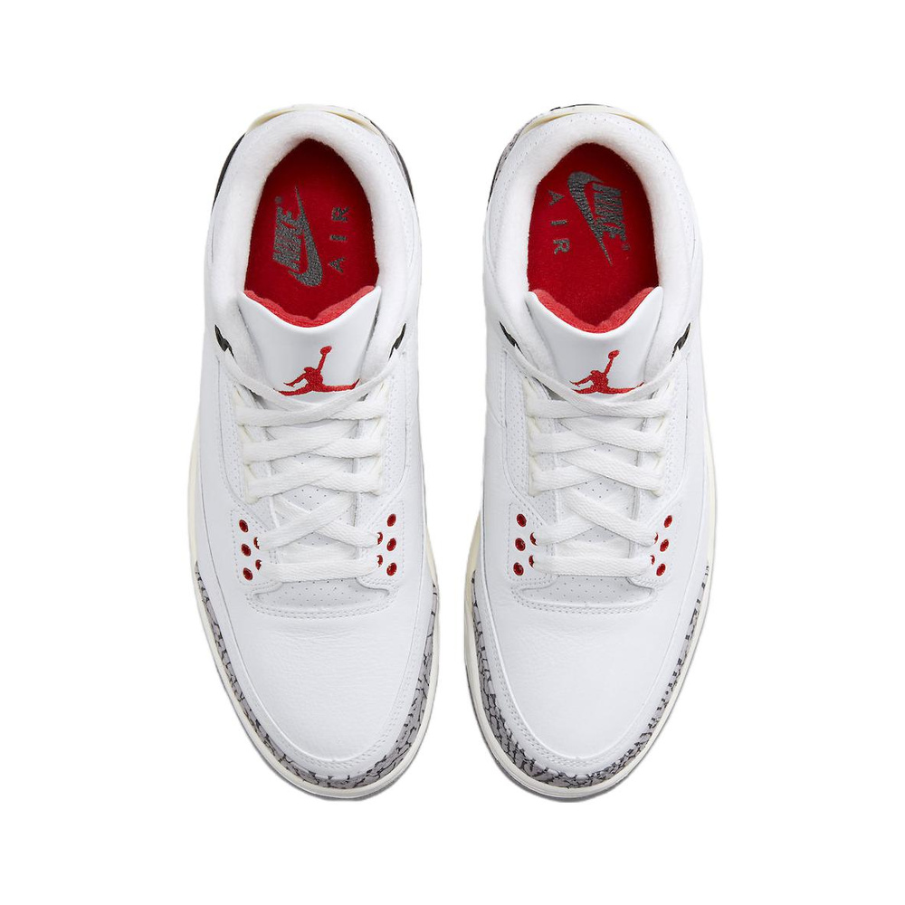 Air Jordan 3 'White / Photon Dust / Metallic Silver / Black' Мужские