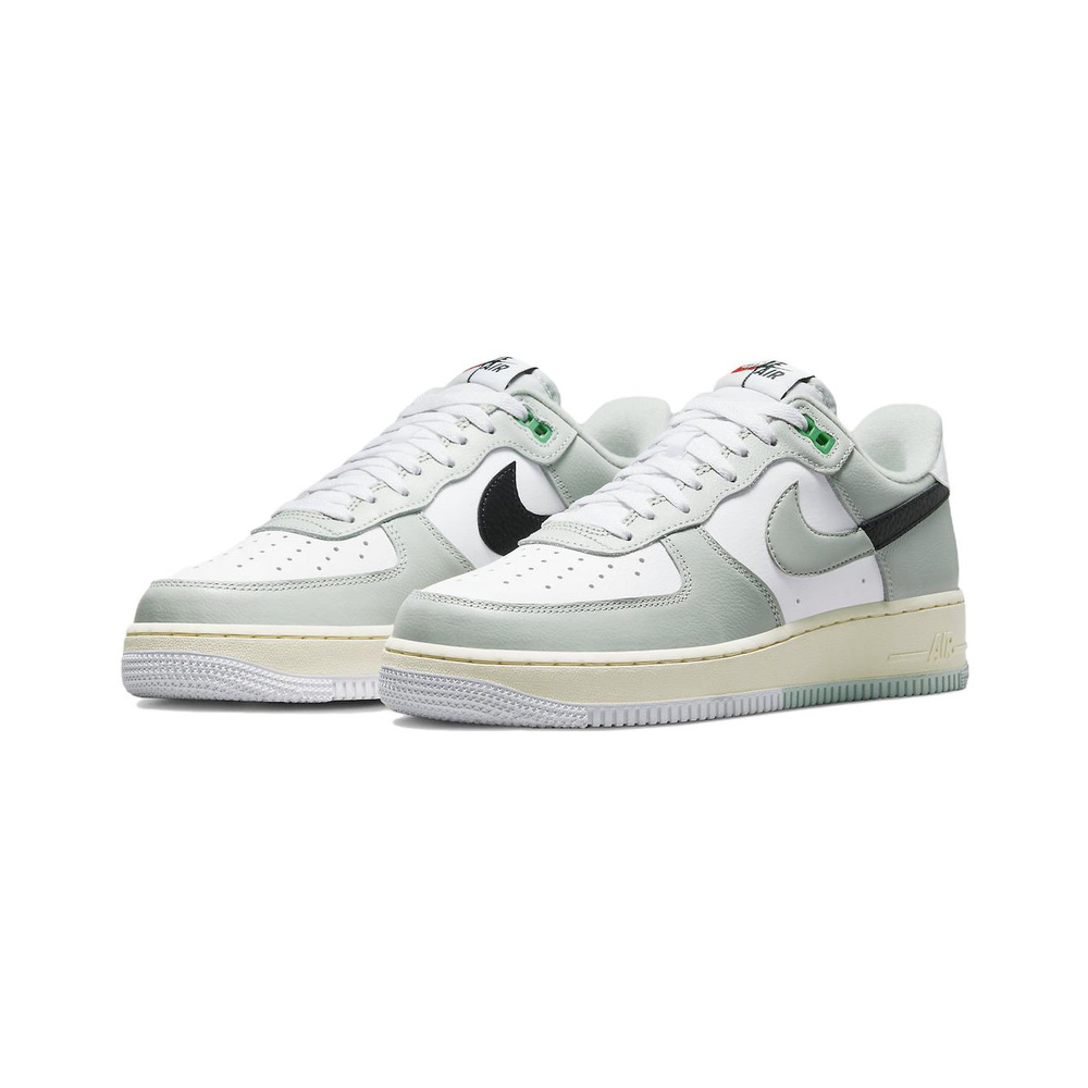Nike Air Force 1 'Black / Smoke Grey / Sunset Pulse / Metallic Silver' Мужские