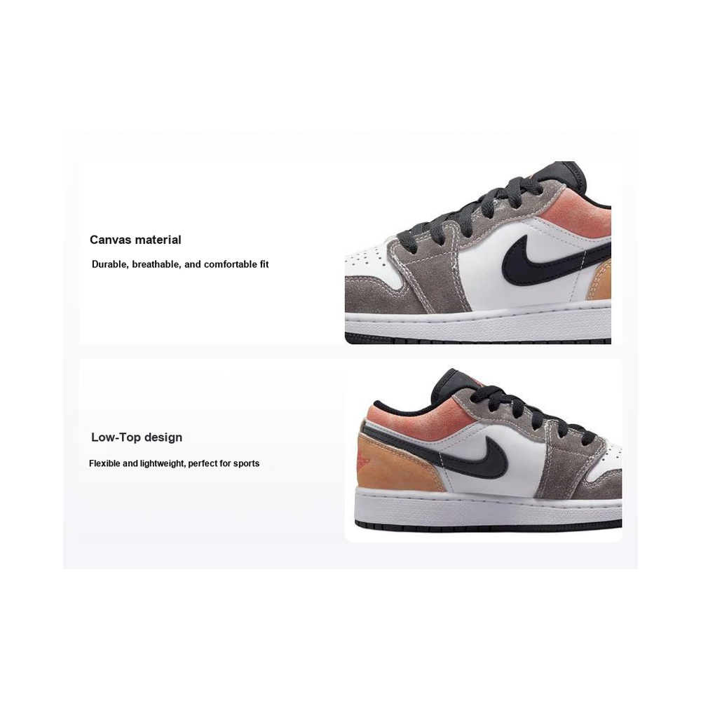 Air Jordan 1 Low 'Black / Dark Smoke Grey' Мужские