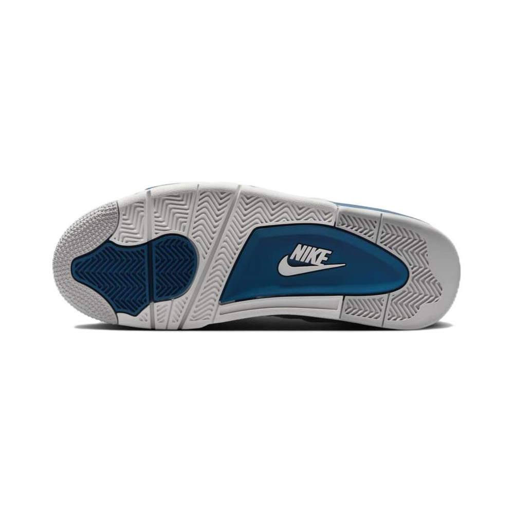 Air Jordan 4 'White / Metallic Silver / Midnight Navy / Hydrogen Blue' Мужские