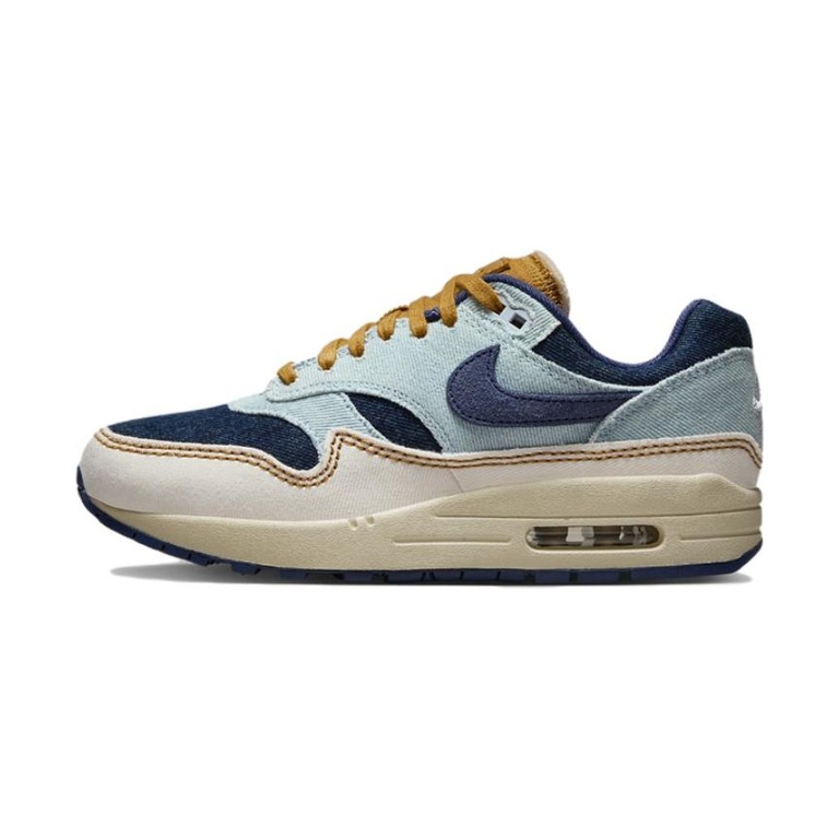 Nike Air Max 1 'Light Photo Blue / Hydrogen Blue / Metallic Silver' Женские