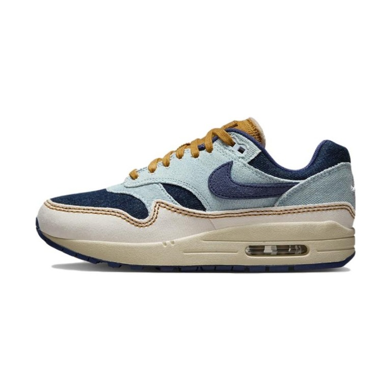 Nike Air Max 1 'Light Photo Blue / Hydrogen Blue / Metallic Silver' Женские