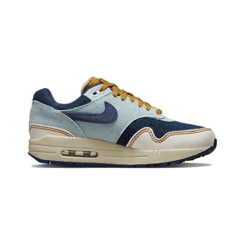 Nike Air Max 1 'Light Photo Blue / Hydrogen Blue / Metallic Silver' Женские