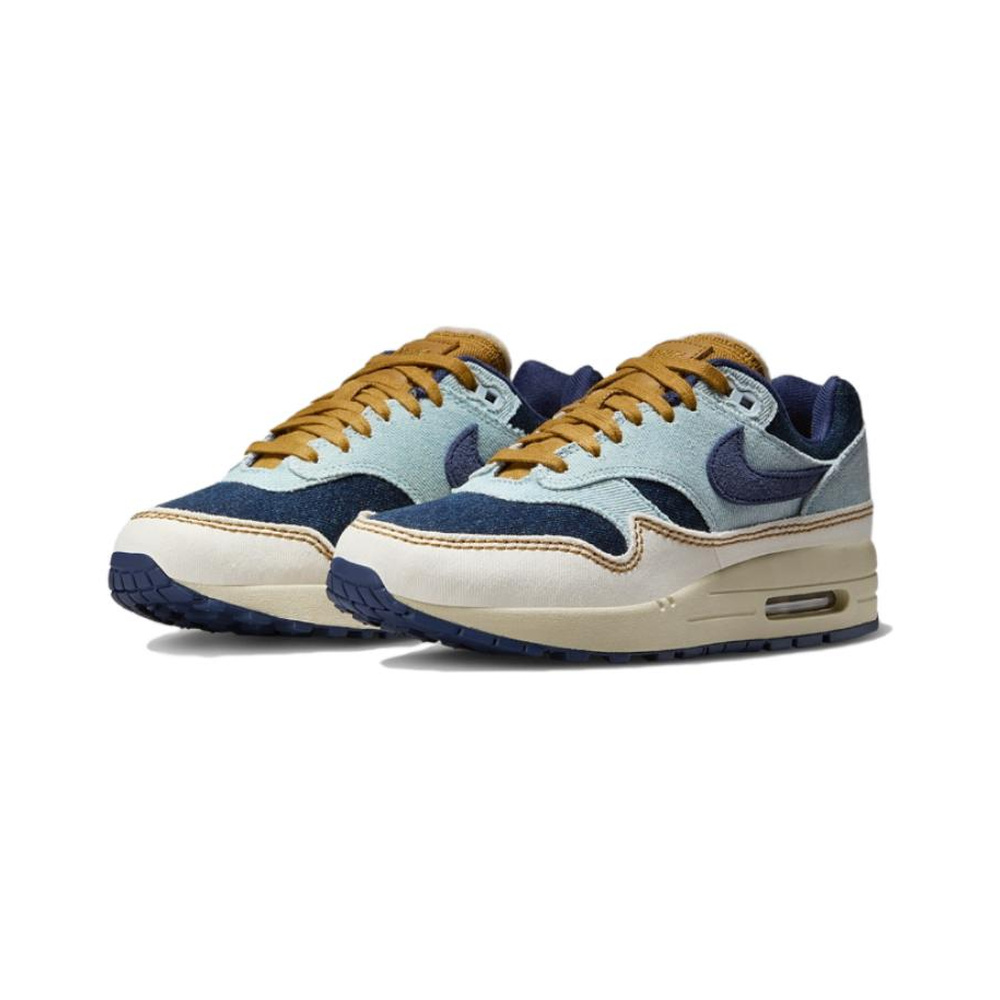 Nike Air Max 1 'Light Photo Blue / Hydrogen Blue / Metallic Silver' Женские