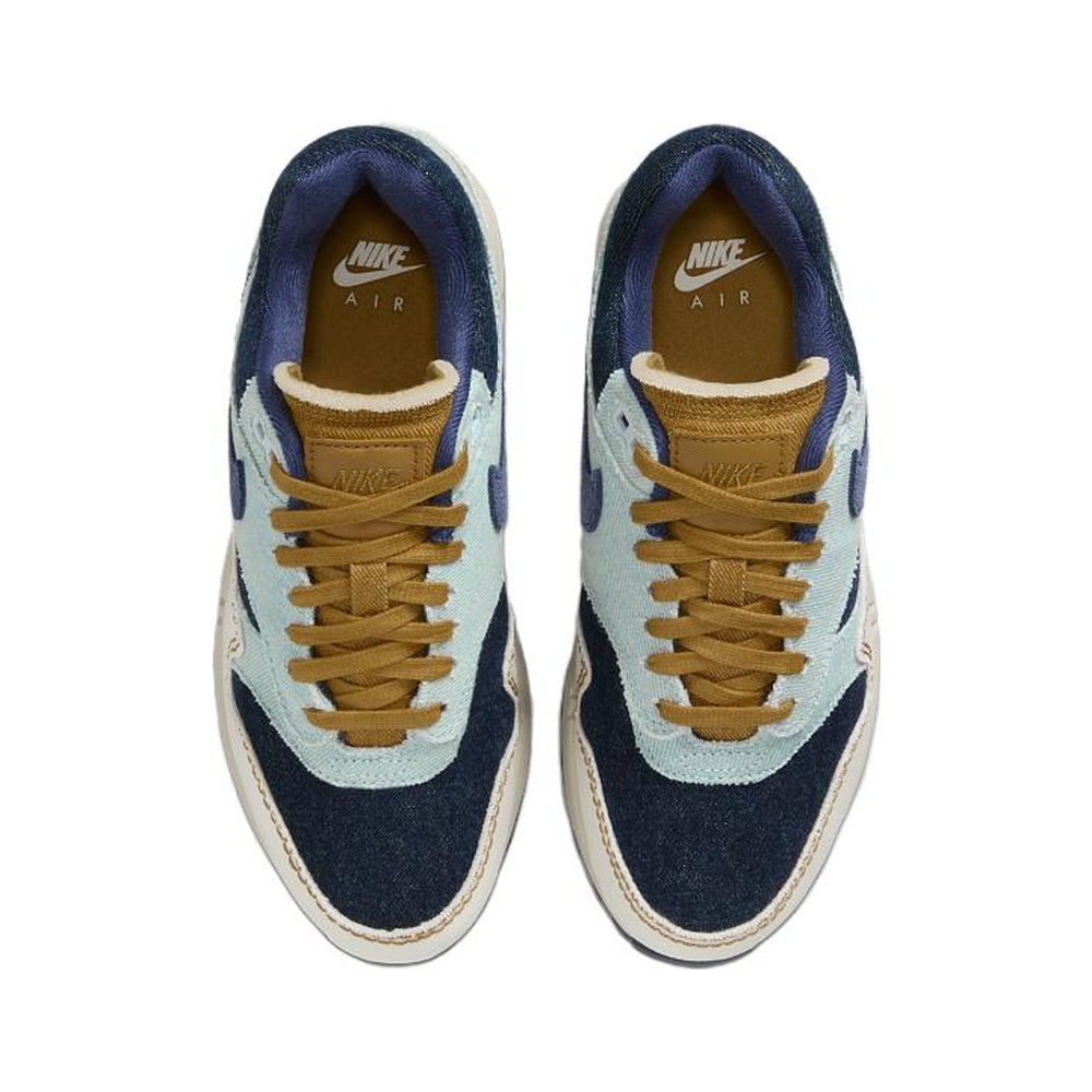 Nike Air Max 1 'Light Photo Blue / Hydrogen Blue / Metallic Silver' Женские